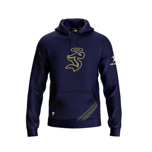 [FOLHSMNV-YXS-LOGO1] Decker Summit Hoodie (Youth XS, Navy, Logo 1)