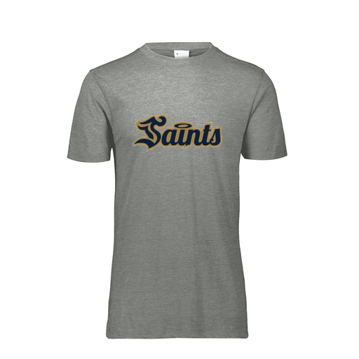 [FTSCUBGY-AS-LOGO2] Decker Men's Tri-Blend T-Shirt - Short Sleeve (Adult S, Gray, Logo 2)