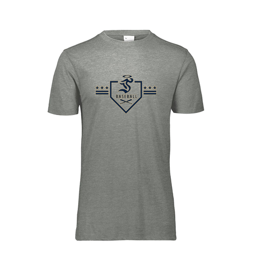 [FTSCUBGY-AS-LOGO3] Decker Men's Tri-Blend T-Shirt - Short Sleeve (Adult S, Gray, Logo 3)