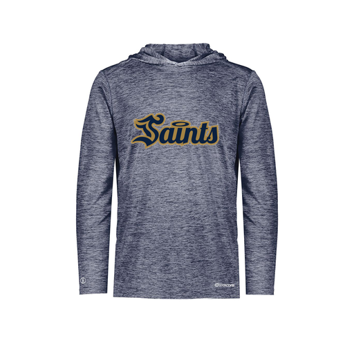 [FOLHCGNV-YS-LOGO2] Decker Youth Charge Hoodie (Youth S, Navy, Logo 2)