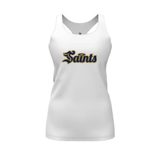 [FT0TRBWH-FYS-LOGO2] Decker Racerback Tank Top (Female Youth S, White, Logo 2)