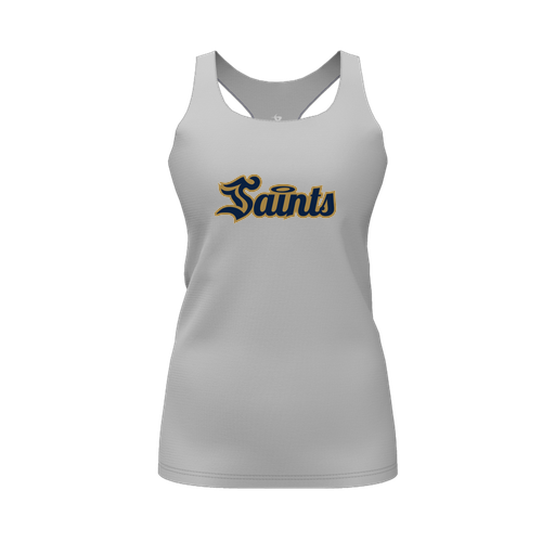 [FT0TRBGY-FYS-LOGO2] Decker Racerback Tank Top (Female Youth S, Gray, Logo 2)