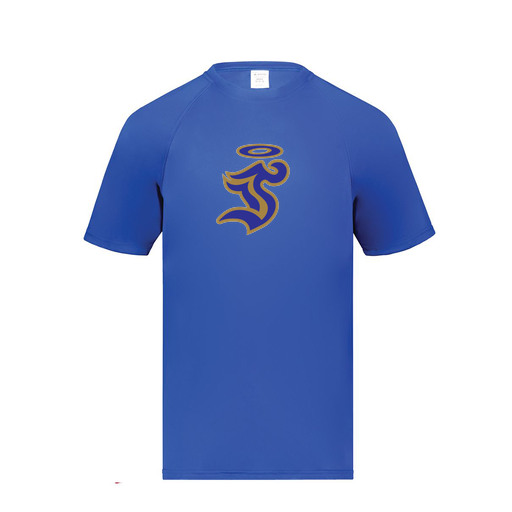 [2790.060.S-LOGO1] Men's Smooth Sport T-Shirt (Adult S, Royal, Logo 1)