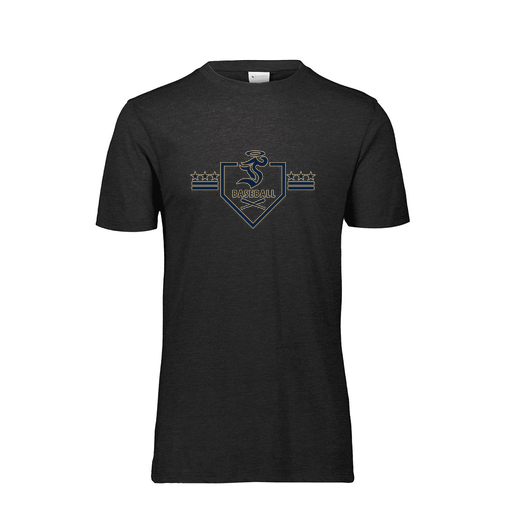 [FTSCUBBK-AS-LOGO3] Decker Men's Tri-Blend T-Shirt - Short Sleeve (Adult S, Black, Logo 3)