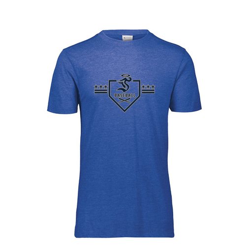 [FTSCUBNV-AS-LOGO3] Decker Men's Tri-Blend T-Shirt - Short Sleeve (Adult S, Navy, Logo 3)