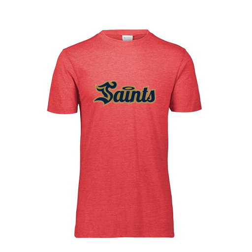 [FTSCUBRD-YS-LOGO2] Decker Youth Tri-Blend T-Shirt - Short Sleeve (Youth S, Red, Logo 2)