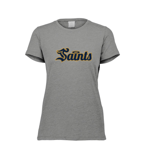 [FTSCUBGY-FAXS-LOGO2] Decker Women's Tri-Blend T-Shirt - Short Sleeve (Female Adult XS, Gray, Logo 2)