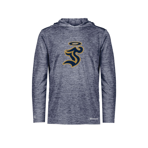 [FOLHCGNV-AS-LOGO1] Decker Men's Charge Hoodie (Adult S, Navy, Logo 1)