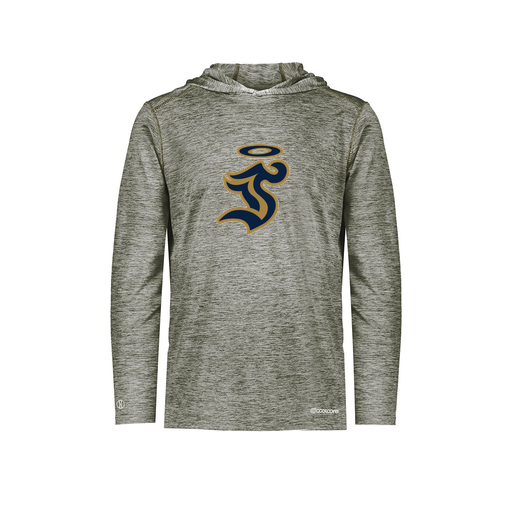 [FOLHCGGY-AS-LOGO1] Decker Men's Charge Hoodie (Adult S, Gray, Logo 1)