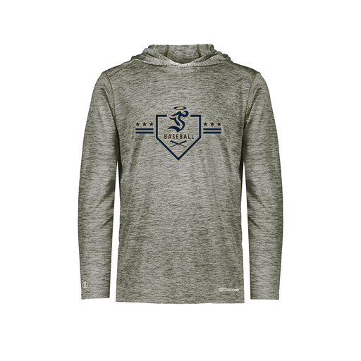 [FOLHCGGY-AS-LOGO3] Decker Men's Charge Hoodie (Adult S, Gray, Logo 3)