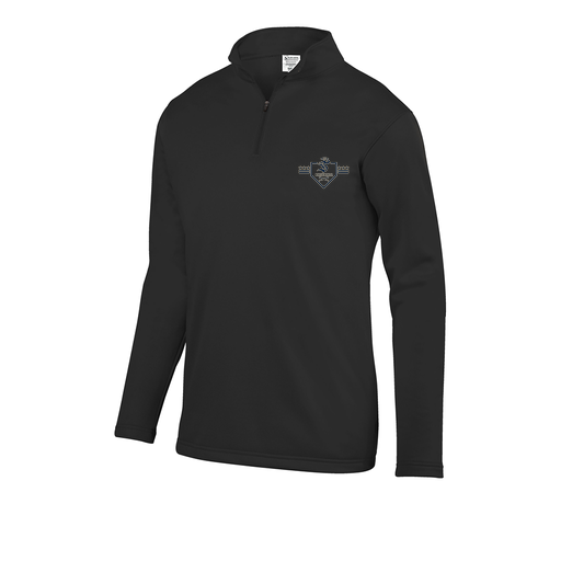 [FOLQFFBK-AS-LOGO3] Decker Men's FlexFleece 1/4 Zip (Adult S, Black, Logo 3)