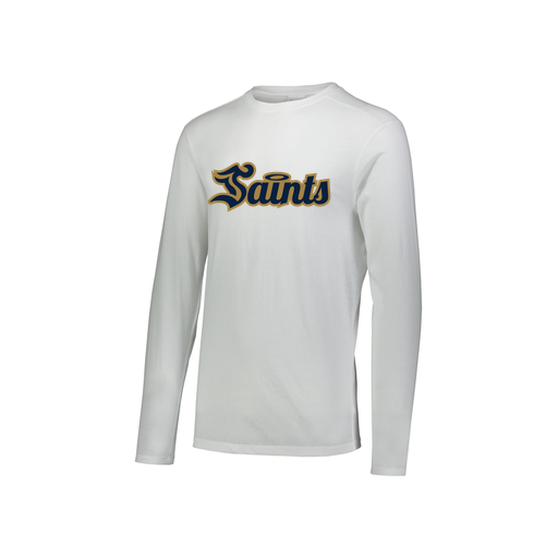 [FTLCUBWH-YS-LOGO2] Decker Youth Tri-Blend T-Shirt - Long Sleeve (Youth S, White, Logo 2)
