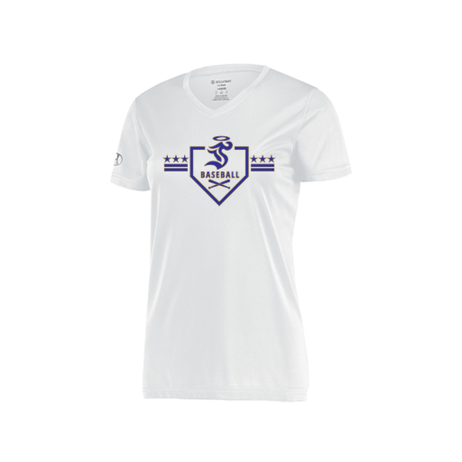 [222820.005.S-LOGO3] Ladies Movement Dri Fit Shirt (Female Adult S, White, Logo 3)